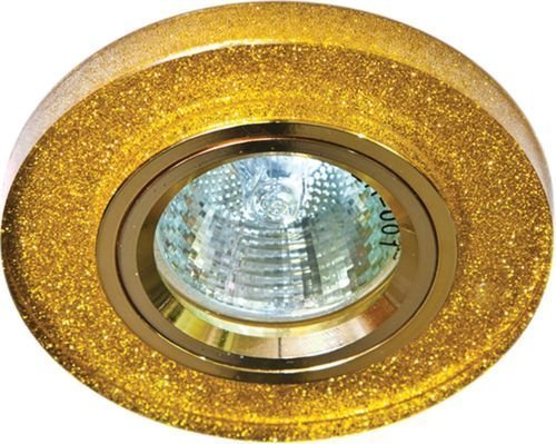 Светильник потолочный 50Вт MR16 12в GU5.3 золото/мерцающий (8060-2 зол/мерц.зол)