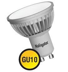 Лампа светодиодная LED 5вт 220в GU10 белый Navigator 94130 NLL-PAR16