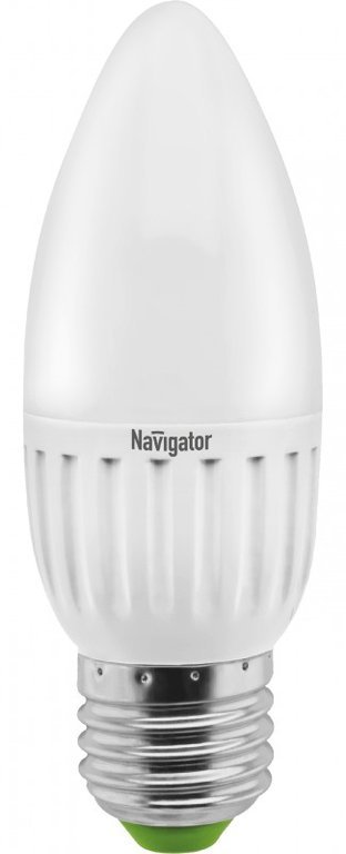 Лампа светодиодная LED 5вт 220в E27 теплый мат.свеча Navigator 94481 NLL-P-C37