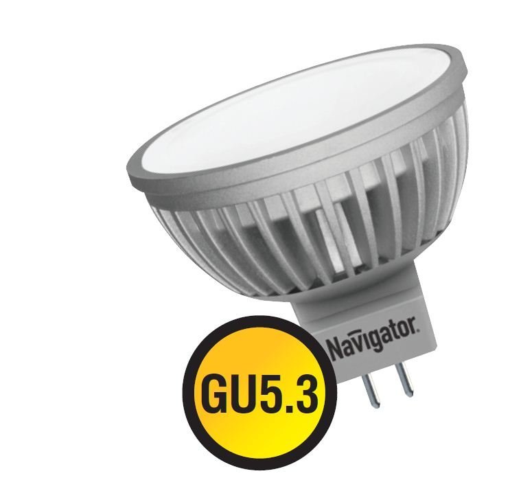 Лампа светодиодная LED 3вт 220в GU5.3 белый Navigator 94127 NLL-MR16