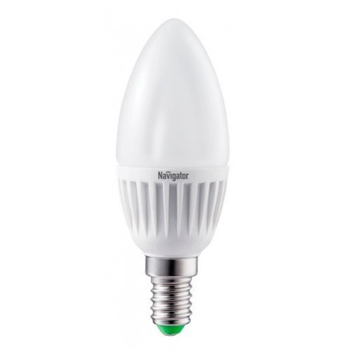 Лампа светодиодная LED 7вт Е14 теплый Navigator 94491 NLL-C37