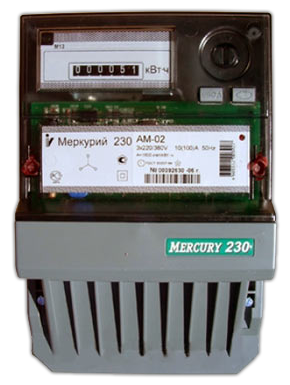 Счетчик Меркурий 230 AM-00 (5А/100В) тр.включения 0.5S
