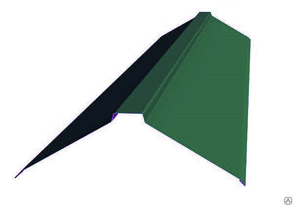 Конек фигурный 150*150 Оцинковка, Полиэстер (цвета по RAL) длина 2000 мм
