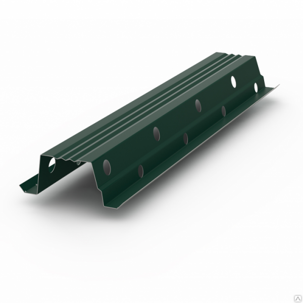 Вентпрогон опорный для фальца (RAL 7024 и 8017) 0,5 м Optima PE Zn 100 ...