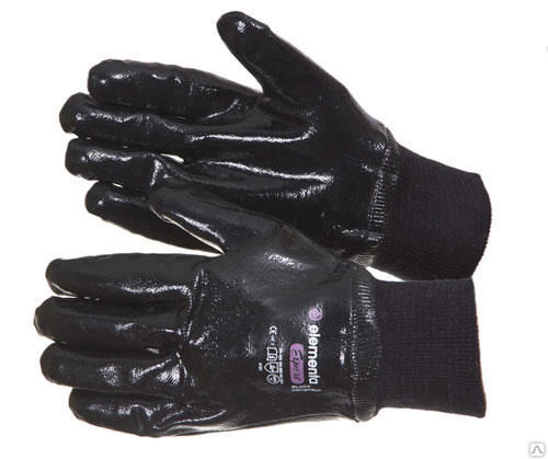 Перчатки нитриловые BLACK CRYSTAL HAPTIC+ BC-1201 Зима