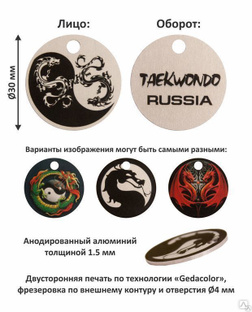 Брелок сувенирный Taekwondo Russia #1
