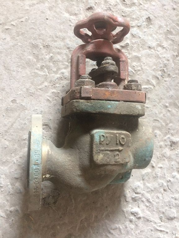 Клапан запорный концевой пожарный проходной сальниковый 595-03.007 1