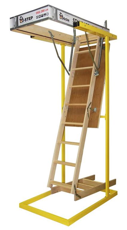 Лестница деревянная складная Docke Standart 60X120X 280
