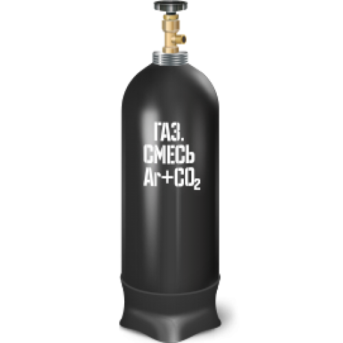 Газовые смеси для сварочных работ (арг/угл 80/20) 5 литров в баллоне