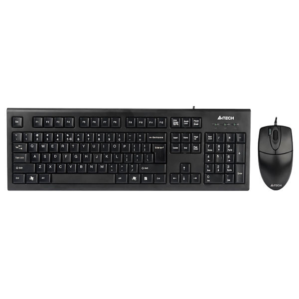 Набор клавиатура+мышь проводные A4Tech KR-8520D, USB Black