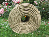 Веревка из джута для декора швов сруба. д.10 мм.