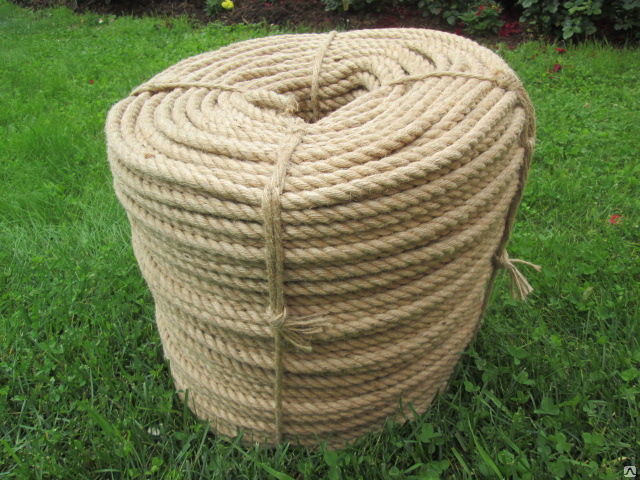 Веревка для декора швов сруба 12 мм