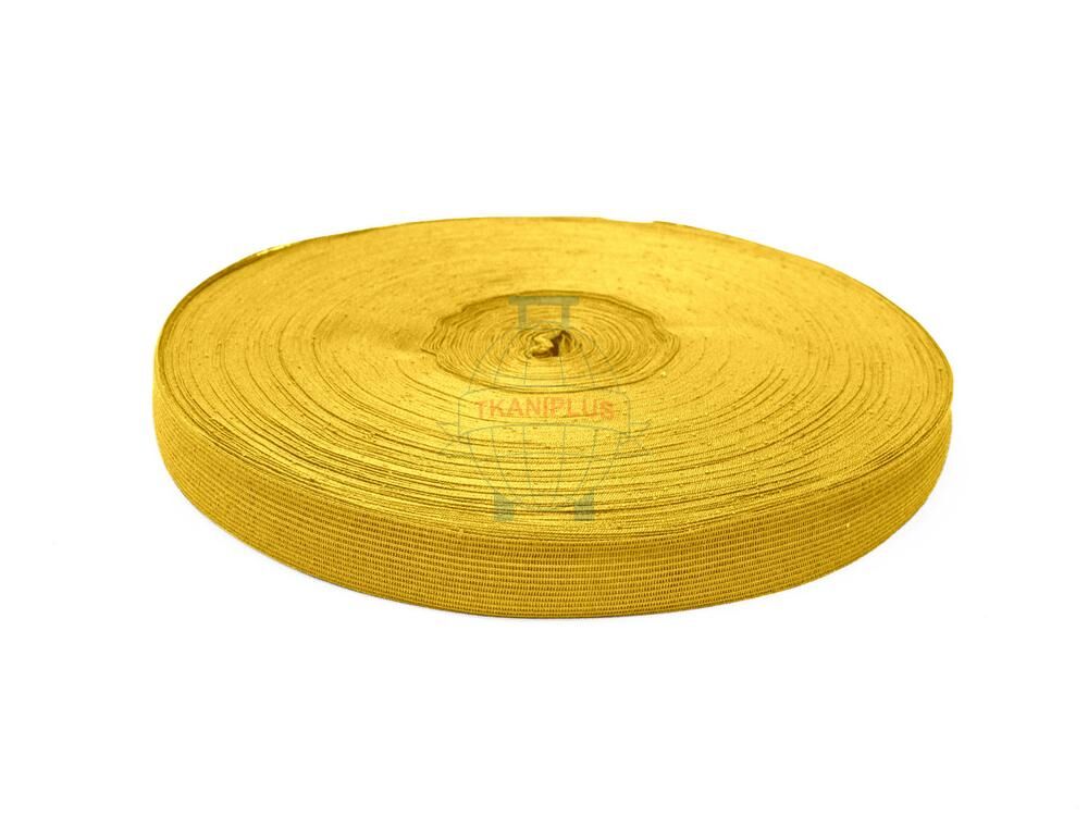 Лента окантовочная (тесьма) 22 мм желтая 2,4 гр/м