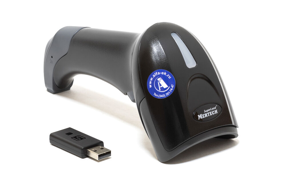 Сканер штрих-кода 2D беспроводной Mertech CL-2310 BLE Dongle P2D USB black