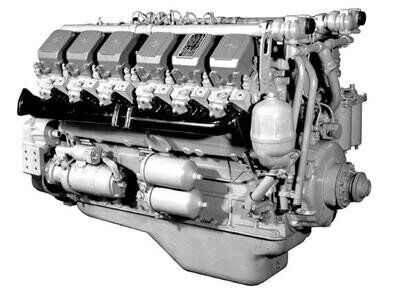Двигатель без КПП и сцепления БЕЛАЗ 360 л.с. 240М2-1000186 Автодизель ЯМЗ 240М2