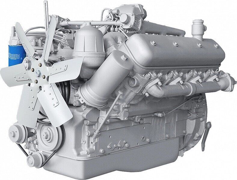 Двигатель ЯМЗ 238Б для техники МОАЗ без КПП и сцепления 26-й компл. 300 л.с Автодизель 238Б-1000257