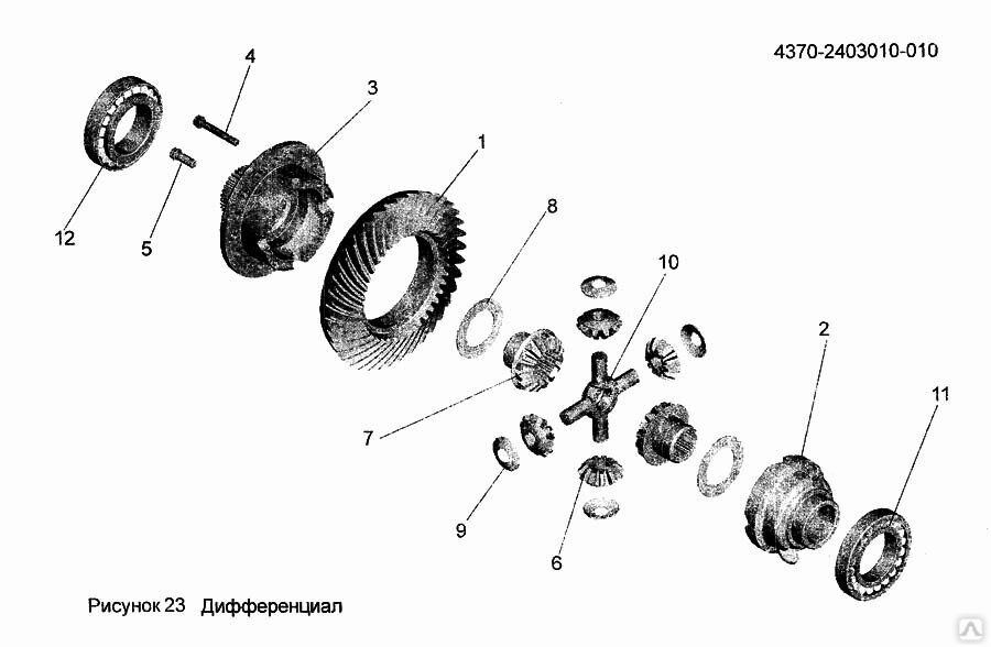 Задний мост маз 4370