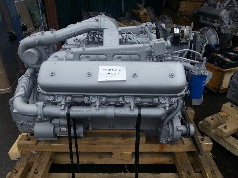 Двигатель ЯМЗ-238НД4 проектной сборки без КПП и сцепления блок нового образца 238НД4-1000186