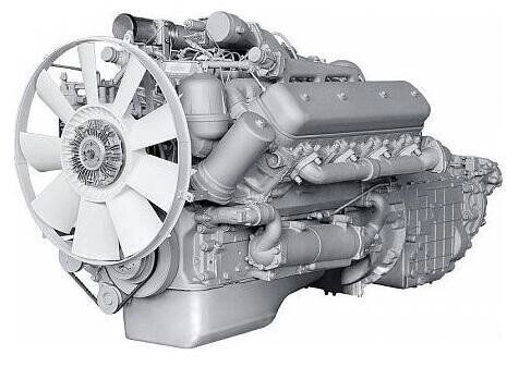 Двигатель с коробкой передач и сцеплением основной комплектации 6582-1000016 ЯМЗ-6582 Автодизель