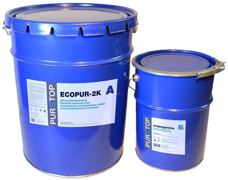 Puretop Ecopur 2K Двухкомпонентный Полиуретановый Клей 30 кг