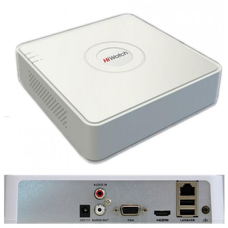 HiWatch DS-N204(C) 4-х канальный IP видеорегистратор