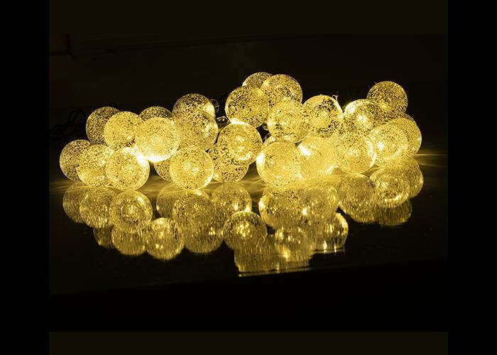 Светильник светодиодный садовый SLR-G05-30Y гирлянда шарики цвет желтый на солнечной батарее ФAZA 5033368 ФАZА
