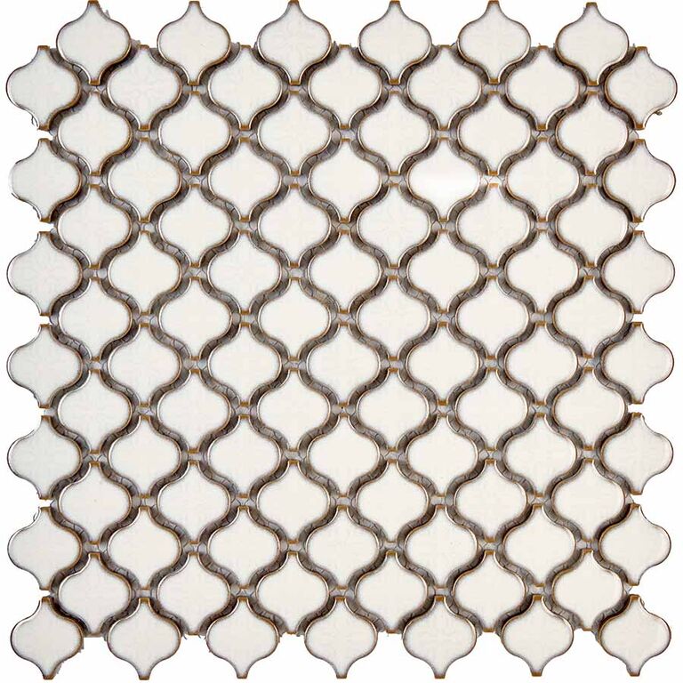 Мозаика керамогранитная PIX625 Pixmosaic белая глянцевая PIX 625