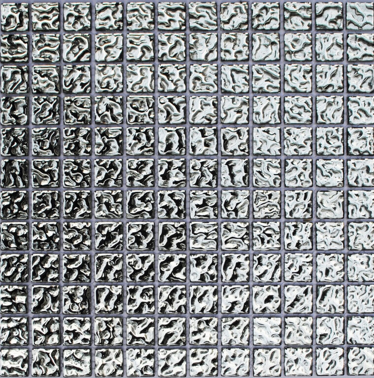 Мозаика стеклянная PIX713 Pixmosaic серебро PIX 713