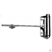Дверные доводчик пружинный для калиток и дверей цвет серебро до 30 кг