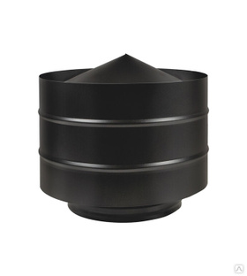 Дефлектор Везувий BLACK (AISI 430/0,5мм) д.150х250 