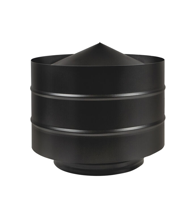 Дефлектор Везувий BLACK (AISI 430/0,5мм) д.150х250