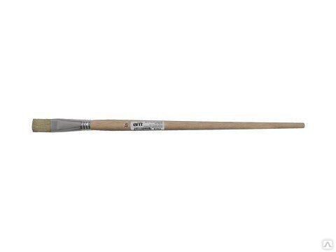 Кисть плоская "Стандарт" 3/4", натуральная щетина, деревянная ручка MATRIX