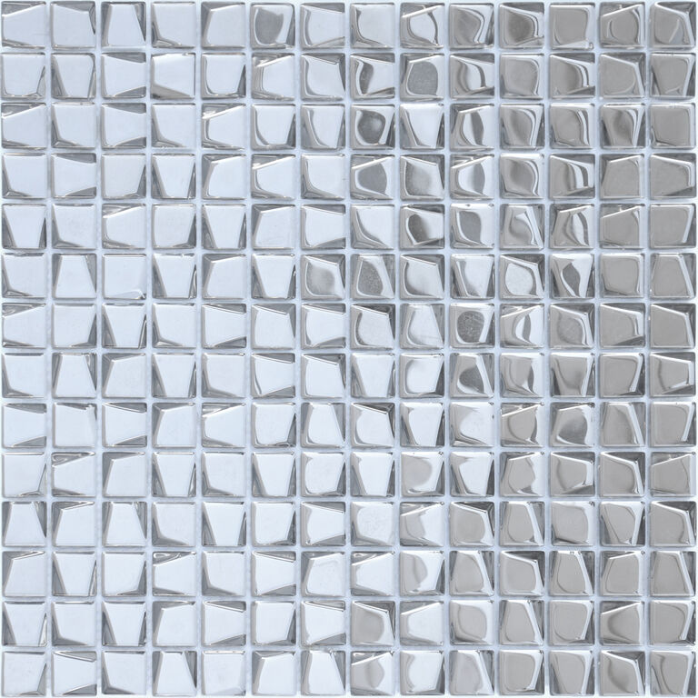 Мозаика стеклянная Titanio trapezio 20x20x6 LeeDo Caramelle Alchimia