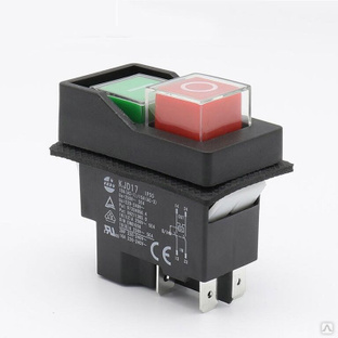Kedu KJD 17 пятиконтактный кнопочный выключатель, пусковая кнопка для плиткорезов, бетономешалок, электроинструмента 