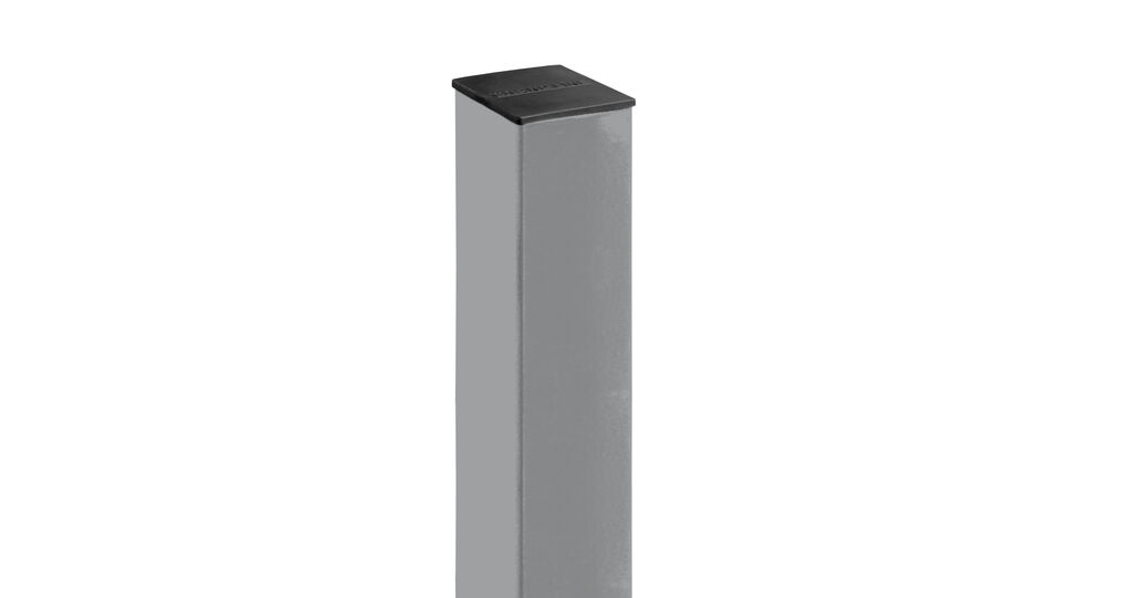 Столб 2,2 м 62х55х1,4 мм 3 отв. под бетон цинк неокрашен. с заглушкой GL, 00-00000878