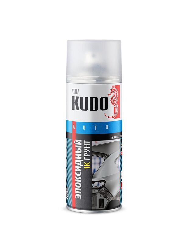 Грунт 1К эпоксидный KU-2403 KUDO /серый/ черный метал 520 мл