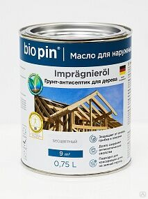 Грунт-антисептик для дерева(бесцветный) 0,75л Impagnierol BIO PIN 