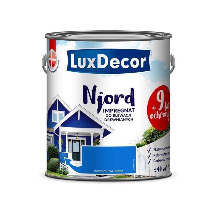 Краска антисептик для древисины Njord LuxDecor /туманный луг/ 0,75 л NEW