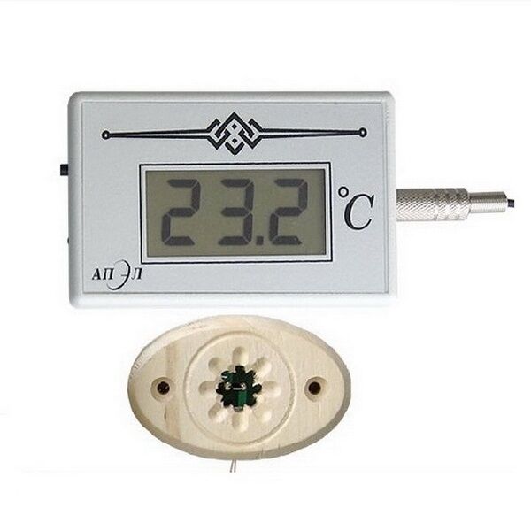 Выносной термометр для бани и сауны ТЭС-2 (датчик в декоративном корпусе в