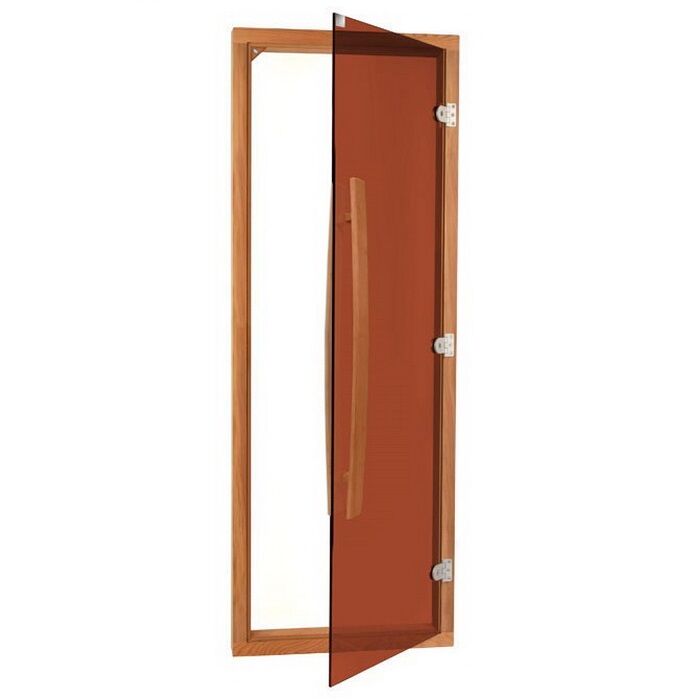 Дверь для бани Sawo 742-4SGD (8х19, бронза, с порогом, кедр) Sawo