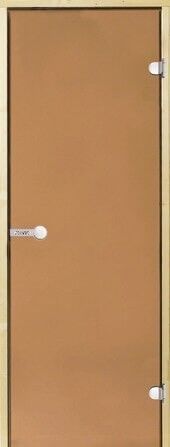 Дверь для сауны Harvia 8х21 (стеклянная, бронза, коробка сосна), D82101M Ha