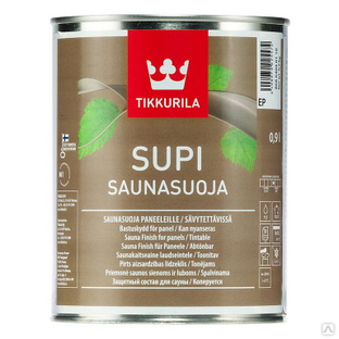 Защитный состав Supi Saunasuoja EP (для стен сауны, 0.9 л) Tikkurila #1