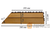 Коврик на пол Sawo 595-D-CNR (кедр, угловой, 40х28х11.5 см, наборный, 2 шт. #2