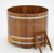 Купель для бани из лиственницы круглая D = 1,5 м (мореная, полимерное покры #2
