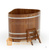 Купель для бани из лиственницы угловая 1,31х1,31 м (мореная, полимерное пок #2