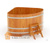 Купель для бани из лиственницы угловая 1,53х1,53 м (натуральная, полимерное #2