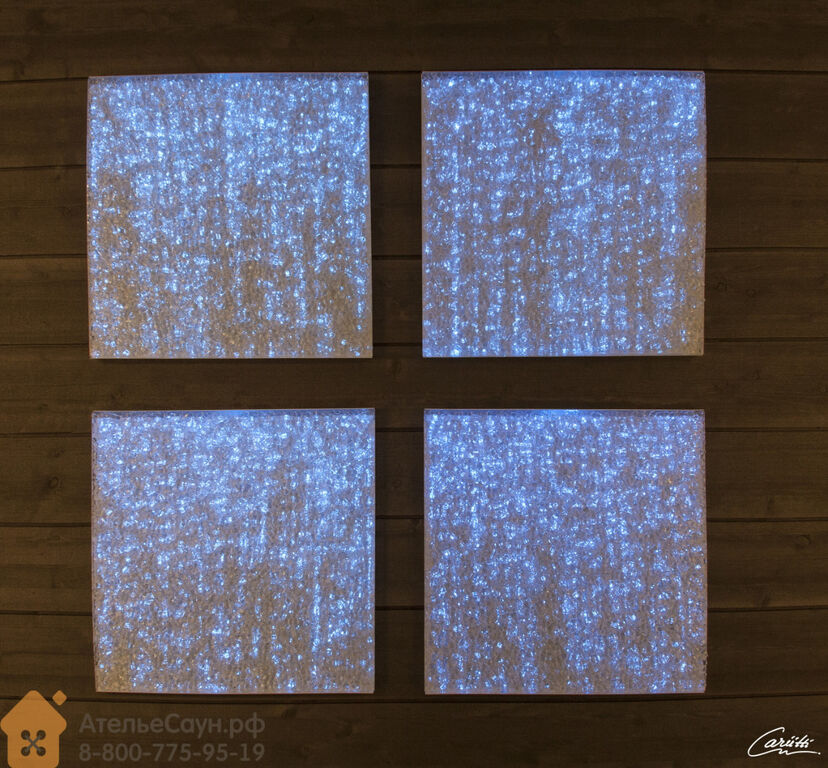 Панно для сауны Cariitti Arctic Sky (1589030, 500х500х30 мм, стеклянная кро 4
