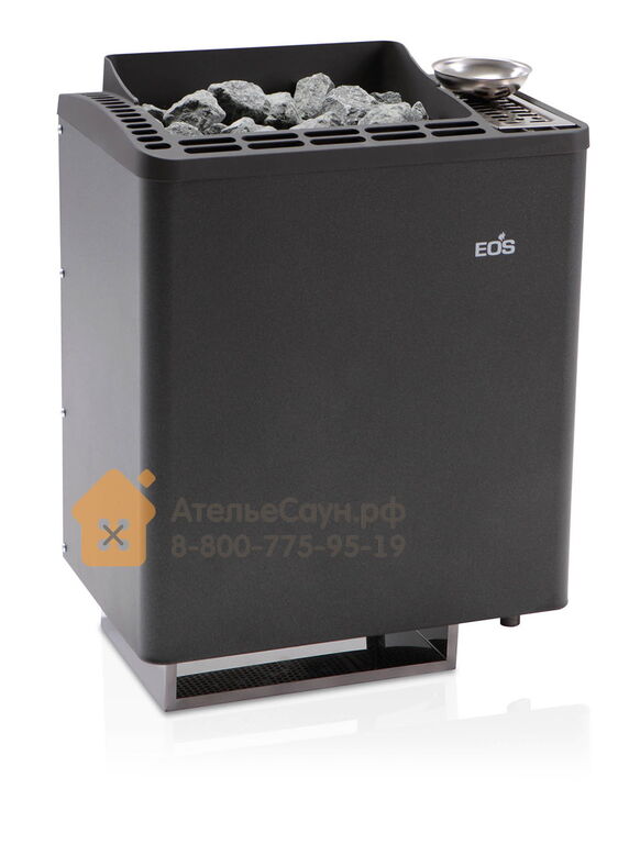Печь EOS Bi-O-Tec 6,0 кВт (антрацит, с парогенератором) EOS