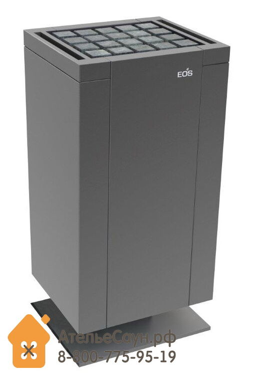 Печь EOS Mythos S35 7,5 кВт (черная + набор камней) EOS
