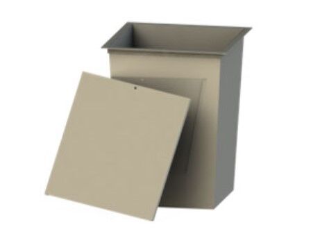 Крышка для мусорного бака 0,75м3 (цвет серый)
